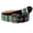 black/silver/green, variant on Snap On Silver/Green Punk Rock Star Pyramid Studded Checker Board Leather Belt