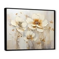 thumbnail image 2 of Designart "Tranquil Beige Floral Transitions" Seasonal Flowers Floater Framed Wall Art Living Room, 2 of 5