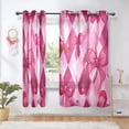 thumbnail image 6 of BZSMCE Window Curtain Panels Fashion Sweet Bow Ties Printed 63x42in/63x52in, 6 of 7