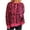 #H-Hot Pink, variant on ZHYou Women's Round Neck Long Sleeve Printed Sweater Zipper Cardigan Jacket