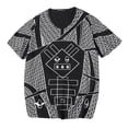 thumbnail image 1 of Camisa Baoblaze estilo geométrico perro suave cómodo Casual Ajuste Negro 2XL, 1 of 8