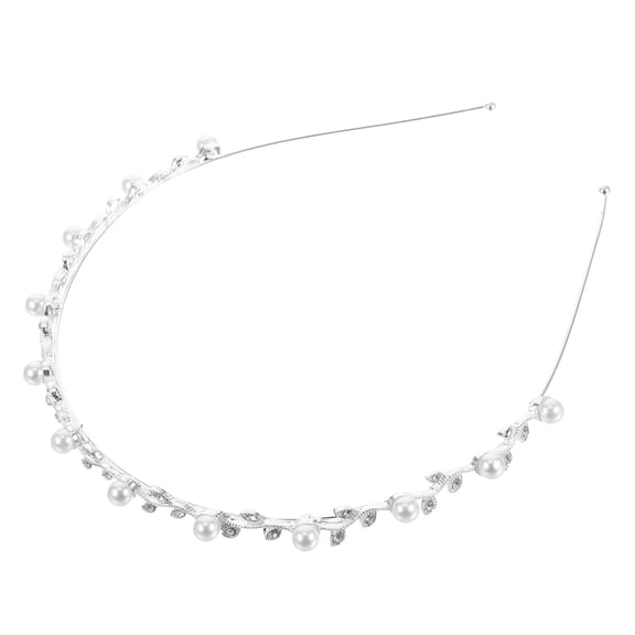 KALLORY tiara headband for little girls Tiara Silver Alloy 1Pcs
