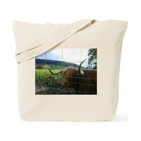 CafePress - Highland Cow Tote Bag - Unisex Canvas Tote Bag, Beige, 1-Piece
