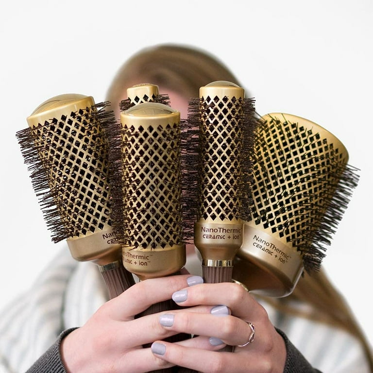 Olivia Garden Nano Thermic Ceramic Ion Round Thermal Heated Hair Brush 1.75 NT 44 Walmart