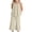 Khaki, variant on Auroural toddler girl clothes sets 2t Girls' Set Solid Color Round Neck Pleated Sleeveless Top wide Leg Pants Two-piece Set