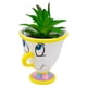 thumbnail image 3 of Maceta Decorativa Cerámica con Planta Artificial, Diseño Chip en 3D, Maceta Decorativa para Hogar, Escuela u Oficina, 3 of 4
