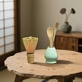 thumbnail image 2 of Matcha Whisk Set with Ceramic Holder - 4 Piece Japanese Tea Ceremony Set Includes Bamboo Chasen Whisk, Scoop, Spoon & Stand for Traditional Matcha Preparation, 2 of 5