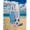 thumbnail image 4 of 11Ft Inflatable SUP Paddle Board 34 In Wide 350 lb Capacity 19 lb Ultra-Light Stand Up Paddleboard EVA Deck 3 Fins Pump, 4 of 6