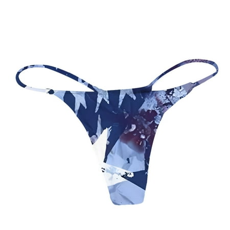 

Xahyotn Women s everyday sexy printed panties Blue S