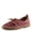 BORDEAUX, variant on Women's Berna Leather Loafer – Artistic Slip-On Comfort Shoe with Padded Insole, Elastic Vamp, and Durable Rubber Outsole