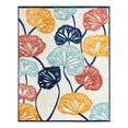 thumbnail image 7 of Unique Loom Belize Outdoor Collection Area Rug - Caulker (7' 10" x 10' Rectangle Ivory/Navy Blue), 7 of 7