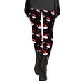 thumbnail image 3 of Lroveb Christmas Leggings for Women Day Fall Winter Artistic Splash Printed Soft Stretchy Pants Yoga Leggings, 3 of 6