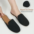 thumbnail image 5 of Ecetana Mules for Women Backless Flat Slides Shoes Ladies Slip-on Loafers, 5 of 6