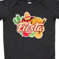 thumbnail image 4 of Inktastic Fiesta with Sombrero Taco Cactus Lime Red Pepper and Guitar in Background Boys or Girls Baby Bodysuit, 4 of 5