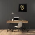 thumbnail image 4 of Atelier B Art Studio 20x20 Black Modern Framed Museum Art Print Titled - FIREWORKS HEART, 4 of 5