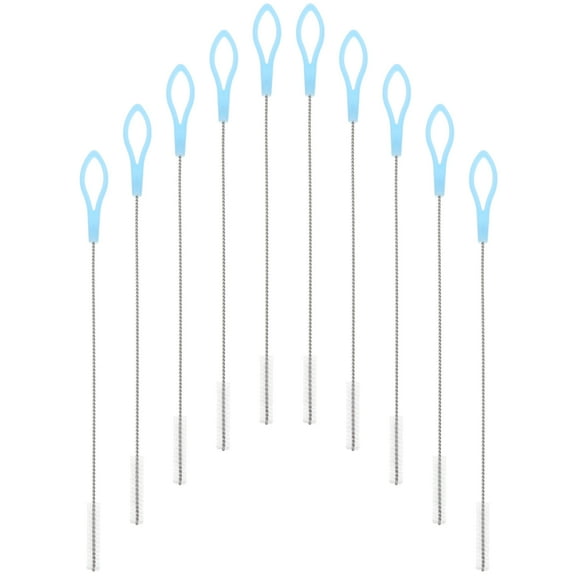 WINOMO 20Pack Drinking Straw Cleaning Brush Supply Sky-blue for Daily Use and Travel