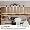 thumbnail image 3 of shiyou-GU10 Dimmable LED Light Bulbs, 40W Equivalent, 5W, 5000K Bright Daylight White, LED Bulb Replacement for Recessed Track Lighting, 400LM, 6 Packs, 3 of 4