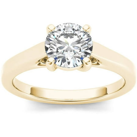 1 Carat T.W. Diamond Solitaire 14kt Yellow Gold Engagement Ring