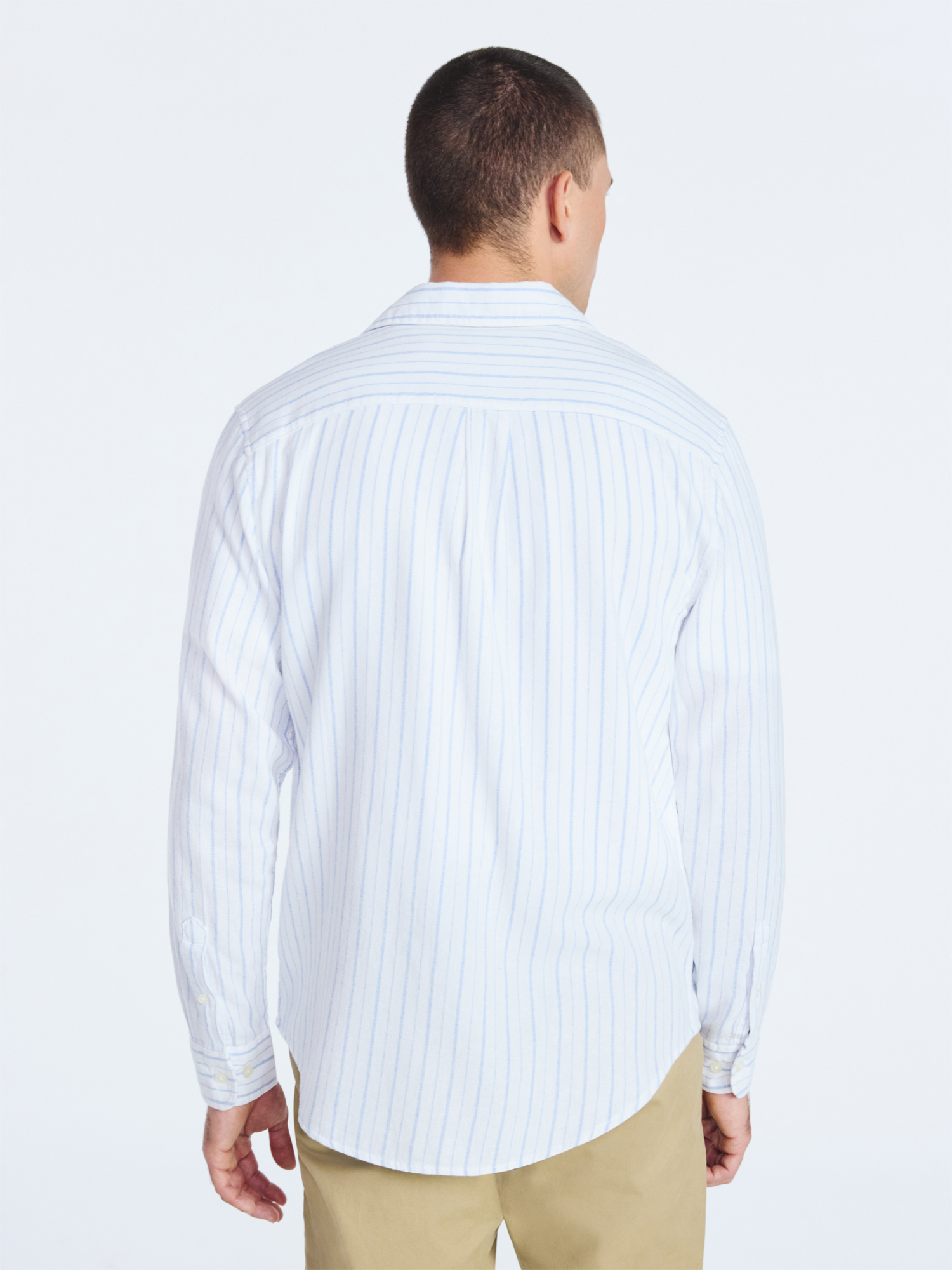 Free Assembly Men's Button Front Flannel Shirt with Long Sleeves, Sizes S-3XL