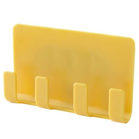 

Shower Smartphone Holder 4 Hooks Plastic Wall Mount Key Holder Wall Phone Holder