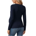 thumbnail image 5 of Bixock Women's Maternity Nursing Top Long Sleeve Maternity Shirt Crew Neck Maternity Blouse Casual Pregnant Top Maternity Clothings, 5 of 9
