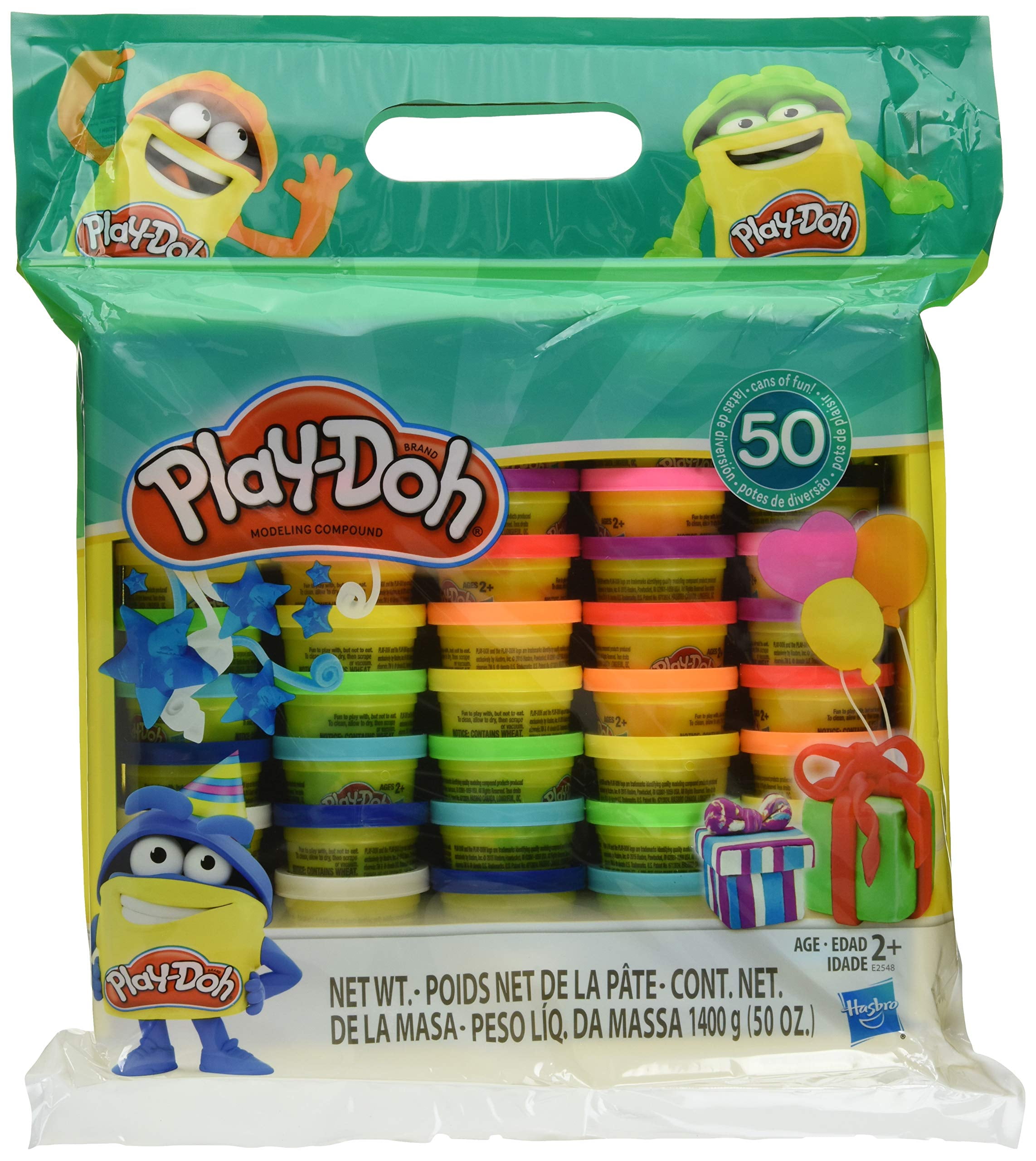 Value Pack Case of Colors Play-Doh Modeling Compound 50 Non-Toxic Assorted 