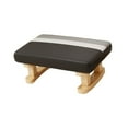 thumbnail image 3 of DOLITY Foot Rest with Wooden Legs Padded Footstool for Dining Shoe Changing Doorway Black, 3 of 9