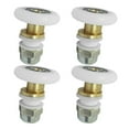 Masteelf 4Pcs Shower Door Rollers Runners Wheels Replacement Parts