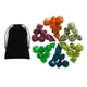 thumbnail image 2 of de dados de acrílico luminoso RPG, D8 D10 D12 D20 juguetes con bolsa, de dados poliédricos para s de Hugo Dados poliédricos, 2 of 9