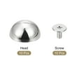thumbnail image 3 of Unique Bargains Clous en Cuir à Tête Ronde Creuse avec Rivets à Vis 15x7,5 mm Ton Argent, Lot de 10, 3 of 5