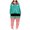 A-990 Lime Green, variant on Women Long Sleeve Bib Pants Hoodies Pajamas Night Gowns Rompers for Women Flannel Happy Vacation Christmas Lounge Hooded Basic Fall Winter Pajamas 2026