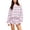 Pink #08, variant on Women Striped Mock Neck Sweatshirt 2 Piece Outfits Oversized Pullover Elastic Waist Shorts Set Fall Lounge Set XL