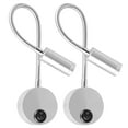 thumbnail image 2 of Generic Flexible Hose Wall Sconce 2Pack Metal 360° Rotation Wired LED Reading Lamp, 2 of 7