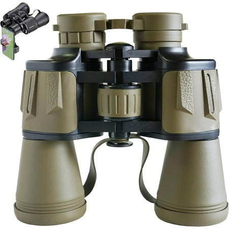 Quivanta 20x50 Hunting Binoculars for Adults High Powered - Waterproof Easy Focus Binoculars ith Low Light Vision for Bird Watching Hiking Concert Travel Football Games with BAK4 Prism FMS Lens