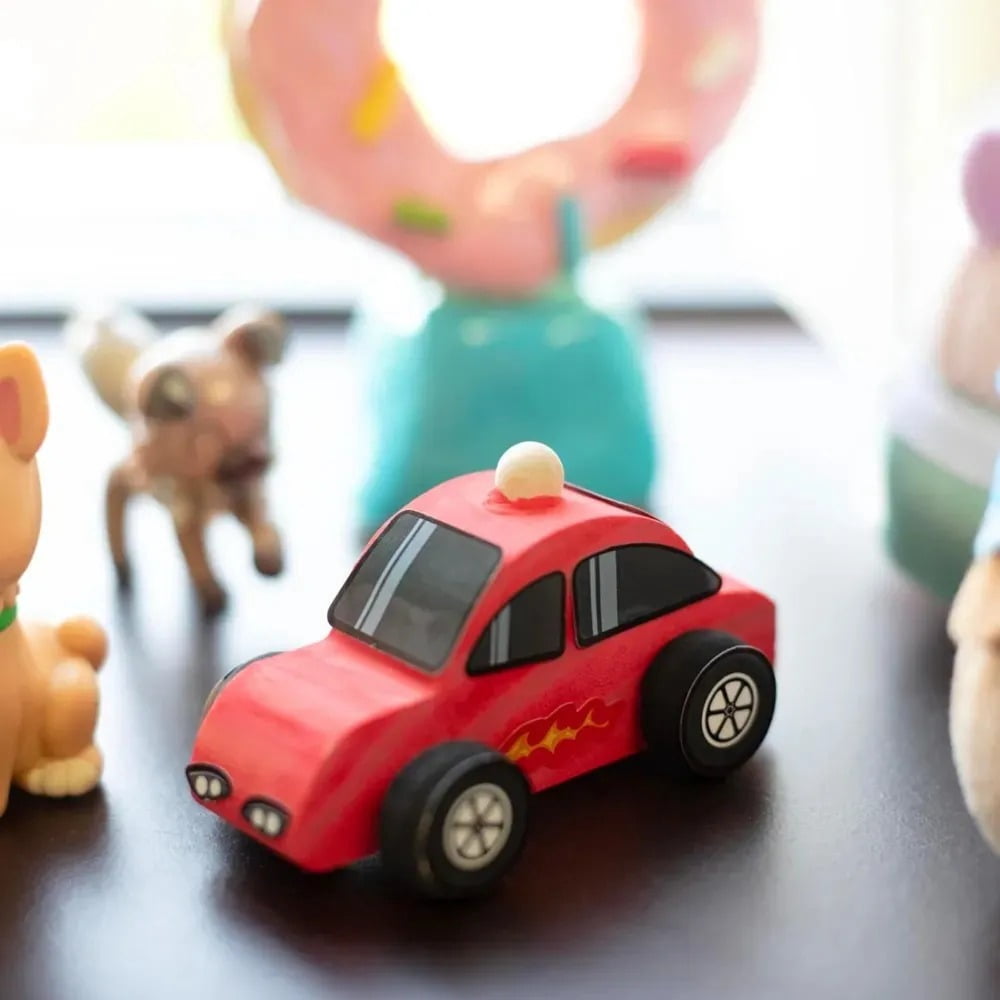 Kids Party Wood Painting Craft Kits (12ct) 3D Cars - Each Kit Has its Own Brush, Paint, & Figure- 6 Designs Include Taxi, Trucks & More w Bonus Customizable Sticker Decals- Party Activity Favor Gift