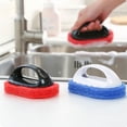 thumbnail image 4 of EeaseCA Kitchen Cleaning Brush with Handle Home Bathroom Strong Decontamination Scrub Brushes (Red), 4 of 4