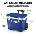 thumbnail image 3 of RTIC 22 Qt 28-Can Ultra-Light Rolling Cooler, Cobalt & White, 3 of 9