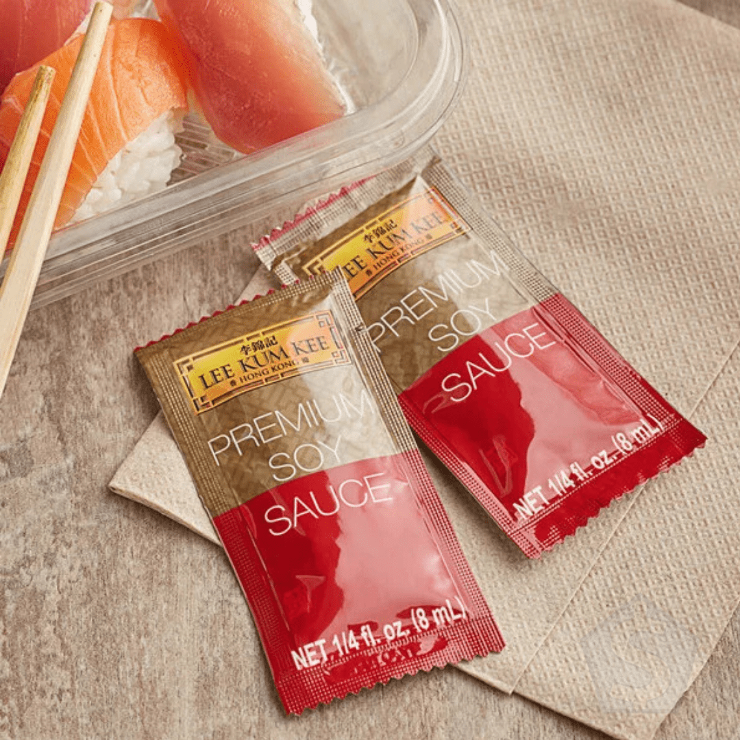 Lee Kum Kee 8 mL Premium Soy Sauce Packets - 500/Case