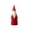 Multicolor S, variant on Christmas Figurine, Tall Santa Claus Figurine, Slender Cone-shaped Santa with Long Beard, Vinyl Minimalist Red and White Holiday Statue for Mantel Shelf Console or Windowsill