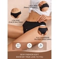 thumbnail image 3 of 3-Pack Absorbable Physiological Leak Proof Underwear , Comfortable And Elastic Close Fitting Physiological Underwear Suitable For Women's Menstrual Period Leak Proof Triangle Underwear, 3 of 9