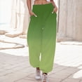 thumbnail image 2 of Sngxgn Womens Wide Leg Pants High Waisted Joggers Loose Lounge Pants(Mint Green,S), 2 of 5