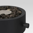 Threshold Metal Outdoor Tabletop Propane Fire Pit Lava Rock for