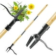 thumbnail image 2 of PYYAN-Weeder - Stand Up Weed Puller Tool Made with Long Handle - Real Bamboo & 4-Claw Steel Head, Weeding Tool Weed Remove Tool for Lawn/Yard, 2 of 4