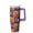 Purple, variant on Halloween Mug, Bat Pumpkin Cup with Handle and Straw 30oz, Spooky Gift Travel Coffee Tumbler Insulated