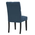 thumbnail image 3 of WestinTrends Hayes Tufted Dining Chairs, Linen Fabric Upholstered Kitchen Dining Table Chairs with Solid Wood Legs, Blue, 3 of 7