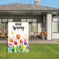 thumbnail image 3 of Hello Spring Floral Garden Flag For Home Outdoor Garden Yard Decor 12x18 Inch, 3 of 5