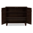 thumbnail image 4 of Winda Modern and  2-Door Dark Brown Wooden Entryway Shoes Storage Cabinet, 4 of 5