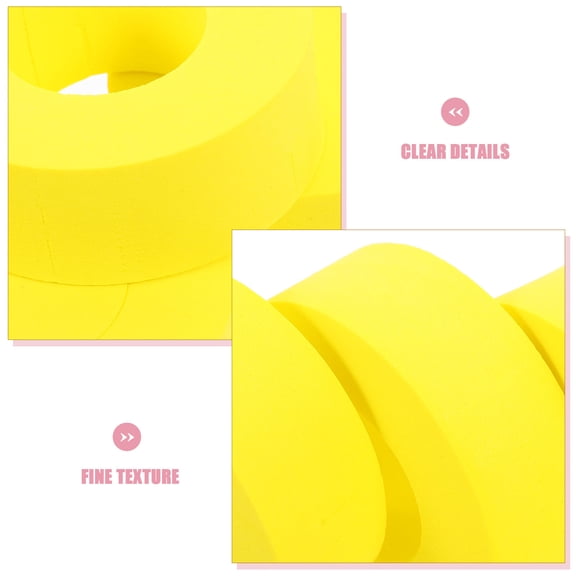 ETEREAUTY 12-Piece Yellow Curl Sponge Hair Rollers Hair Styling Tools for Women and Girls