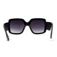 thumbnail image 4 of Womens Minimal Mod Oversize Thick Plastic Butterfly Chic Sunglasses Black Smoke, 4 of 4