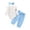 Sky Blue, variant on Baby Girl Clothes Sets Toddler Baby Girl Clothes 3 6 9 12 18 24 Months Fall 3PC Outfits Solid Long Sleeve Sweatshirt Tops + Pants Set(Purple,0-3 Months)